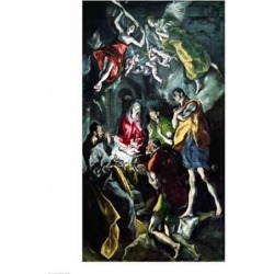 Posterazzi BALXIR38691LARGE The Adoration of The Shepherds Poster Print by El Greco - 24 x 36 in. - Large