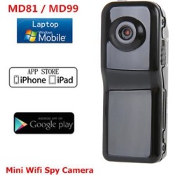 MD81 SMD99 Wireless IP Spy Hidden Camera Wifi Sport Mini HD DV Camcorder DVR Recorder with TF Slot for iPhone Android Support Personal Security Body