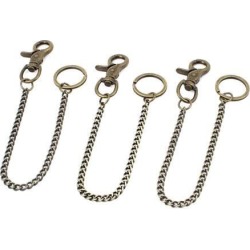 Unique Bargains 3pcs Retro Style Snap Trigger Hook Clip Belt Keychain Key Chain Holder