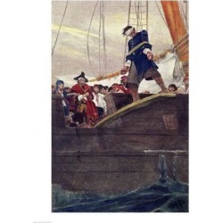Posterazzi BALXND75263LARGE Walking The Plank Poster Print by Howard Pyle - 24 x 36 in. - Large
