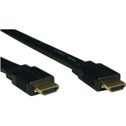 Tripp Lite High Speed HDMI Flat Cable, Ultra HD 4K x 2K, Digital Video with Audio (M/M), Black, 3-ft. (P568-003-FL)