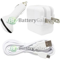 HOT! 6FT Micro USB Cable Cord+RAPID Wall+Car Charger 1.5A for Android Cell Phone