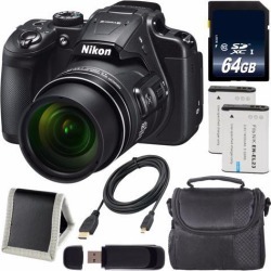 Recertified - Nikon COOLPIX B700 Digital Camera + EN-EL23 Lithium Ion Battery + 64GB SDXC Class 10 Memory Card + Carrying Case + Micro HDMI Cable +