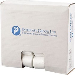 Inteplast Group SL2433LTN Low-Density Can Liner, 24 x 33, 16gal, .35mil, Clear, 50/Roll, 20 Rolls/Carton, 1 Carton