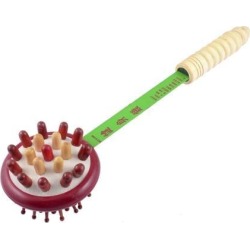Unique Bargains Wooden Handle Muscle Relaxation Manual Massage Hammer Stick Massager