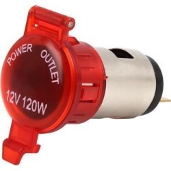 Red Auto Cigarette Lighter Socket Power Outlet DC 12V for Car Marine Motorcycle ATV RV