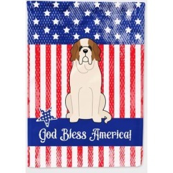 Patriotic USA Saint Bernard Flag Canvas House Size BB3030CHF