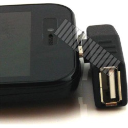 90° Turn ( Right Angled ) OTG Micro USB to USB Female Connector Converter Adapter for Samsung Galaxy S3 S4 Siv i9500 i9505 LTE I337 L720 M919 I545