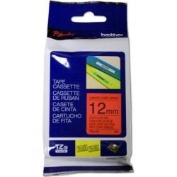 Brother 12mm (Black on Red) Laminated Tape for (Pt-5309200dx36009600)