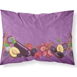 Fruits and Vegetables in Purple Fabric Standard Pillowcase BB5132PILLOWCASE
