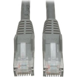 Black Box CAT6PC-010-GY 10 ft. Connect CAT6 250-MHz Stranded Ethernet Patch Cable - Unshielded, PVC, Snagless Boot, Gray, 10-ft.