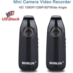 2pcs HD 1080P Mini Camcorder Dash Cam Police Body Motorcycle Bike Motion Camera