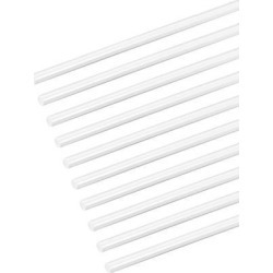 3/64×20 inch ABS Plastic Round Bar Rod for Architectural Model Making DIY White 10pcs