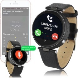 INDIGI BLUETOOTH SMART WATCH SMS NOTIFICATION HEART RATE MONITOR PEDOMETER BLACK
