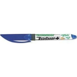 RediSharp Permanent Marker, Fine Point, Blue, 12/Pack