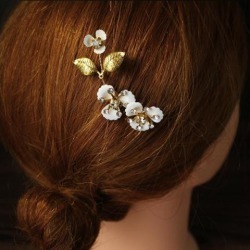 Bride Vintage Party Rhinestone Flower Hair Comb Luxury Wife Hair Decor