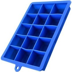 Cubed Ice Maker Ice Cube Square Tray Mold Whiskey Cube Cocktails Silicone Blue