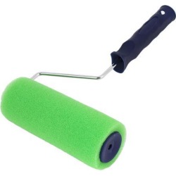 Unique Bargains Home 7' Wall Art Painting DIY Tool Plastic Handle Textured Sponge Paint Roller
