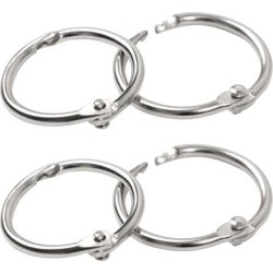 Unique Bargains Unique Bargains 5Pcs 2.7cm Dia Round Shaped Metal Clip Key Chain Keyring