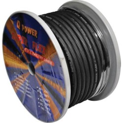 Q Power 4GA Power Cable Black 100 Foot