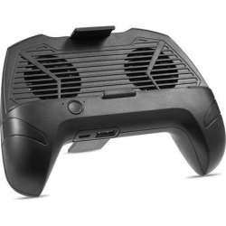 UNIVERSAL MOBILE PHONE GAME CONTROLLER JOYPAD GRIP WITH BUILT-IN DUAL COOLER FANS AND POWER BANK - BLACK