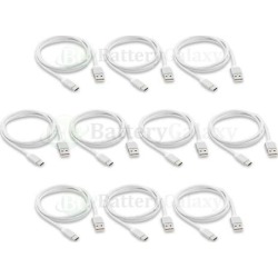 10X Micro USB Braided USB A to B Charger Data Sync Cable Cord (U2A1-MCB-01SLV)