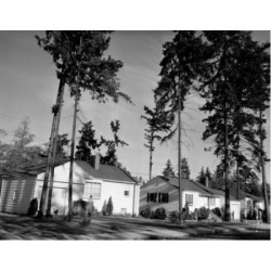 Posterazzi SAL2556770 Children Playing in Front of Houses Wedgwood Seattle Washington USA Poster Print - 18 x 24 in.