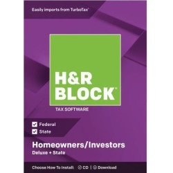 H & R BLOCK Tax Software Deluxe + State 2018