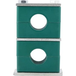 Twin Series Beta Heavy Pipe Clamp Assembly Polypropylene Fit 32mm Tube Diameter