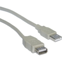 Cable Wholesale Type A Male to Type A Female USB 2.0 Extension Cable, 15 foot