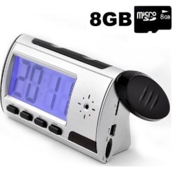 8GB Spy Alarm Clock Camera DVR Hidden Cam Camcorder Remote Motion Detector DV Motion Detection Wireless remote control Webcam