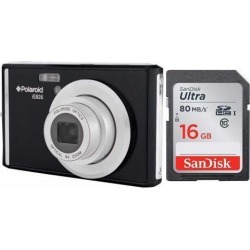 Polaroid iE826 Digital Camera, 18MP 8x Optical Zoom with 16GB Bundle