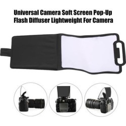 Universal Camera Soft Screen Pop-Up Flash Diffuser Super Lightweight Soft Screen Pop-Up Flash Diffuser For Camera white and black