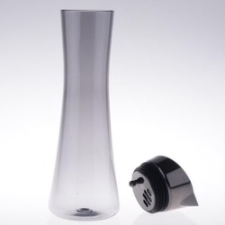 Water Juice Milk Drinks Glass Iced Tea Beverage Pitcher Jug 1L Black