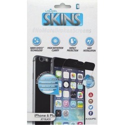 Liquipel Skins Jet Black Border Full Body Screen Protector iPhone 6 Plus 6S Plus