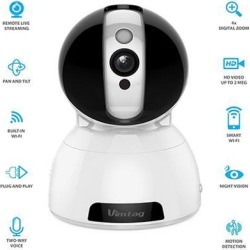 Vimtag P2P AI Smart Wireless Camera, 1080P Resolution, 2 Way Talk, Support 128G MicroSD, and Cloud Storage