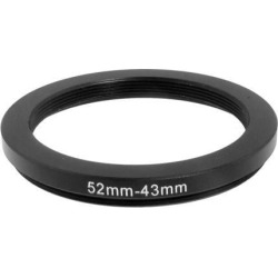 Unique Bargains Unique Bargains Camera Part 52mm-43mm Lens Filter Step Down Ring Adapter Black