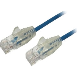 StarTech N6PAT6INBLS Cat6 Ethernet Cable - 6 in - Blue - Slim - Snagless RJ45 Cable - Network Cable - Ethernet Cord - Cat 6 Cable - 6in