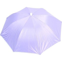 Outdoor Travel Oxford Adjustable Fishing Gardening Folding Umbrella Hat Purple