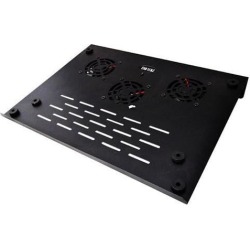 Aluminium Notebook Cooling Pad build with 3x60mm fan, 4 port USB hub Black