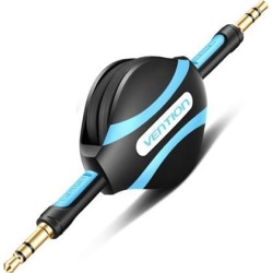 Vention Retractable 3.5mm Aux Cable,3.5 Jack Male to Male Stereo Audio Cord for Car, Speaker, MP3, iPhone, Android Phones(3Ft/1m)