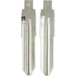 Uncut Insert Emergency Remote Key Blank Blade Replacement for Fiat 2pcs