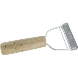 Unique Bargains Kitchen Metal Blade Wooden Handle Vegetable Fruit Functional Y Peeler