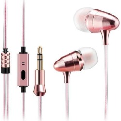 Jieyuteks Newest Bullet Stereo Earphones HIFI Super Bass DJ Professional Monitor Headset 3.5mm In-Ear Universal Earbuds with Mic for CD MP3 MP4