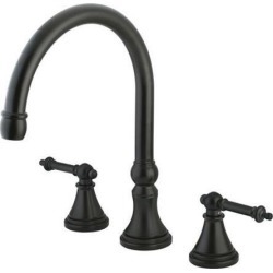 Kingston Brass KS2345TL Two Handle Roman Tub Filler