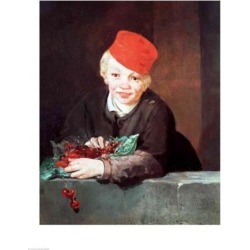 Posterazzi BALXIR83388LARGE The Boy with The Cherries 1859 Poster Print by Edouard Manet - 24 x 36 in. - Large