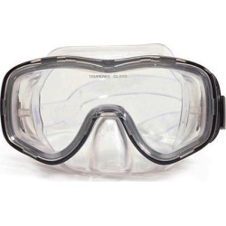 6.5' Zeus Black and Clear Pro Mask Swimming Pool Accessory for Adults