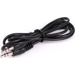 1M Black Audio Line 3.5mm Male To Male Stereo Jack Headphone Audio Lead Cable Wire