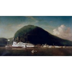 Posterazzi SAL900127284 American & the Coquette at King on the Hudson Tyler James Gale 1855-1931 American Poster Print - 18 x 24 in.