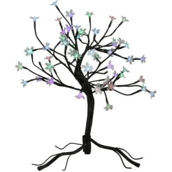23' LED Lighted Japanese Sakura Blossom Flower Tree - Multi-Color Changing Lights